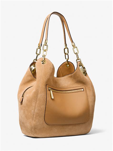 michael kors lillie suede bag|michael kors suede purse.